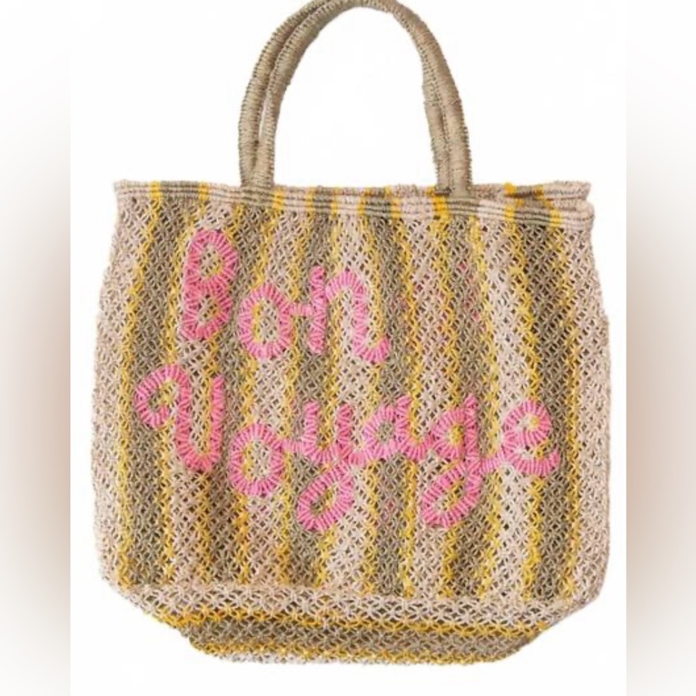 The Jacksons London Large Jute Bag / NWT / Bon Voyage / 100% authentic